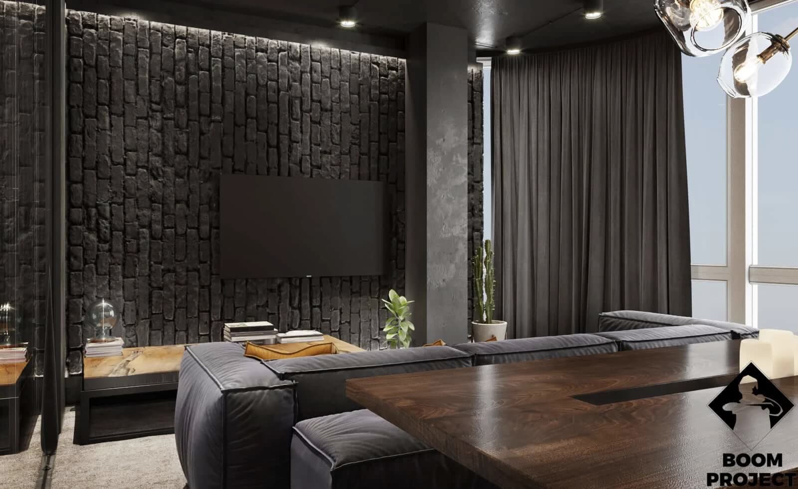 PROJECT OF A MODERN APARTMENT WITH SEA VIEW residential design by BOOM Studio