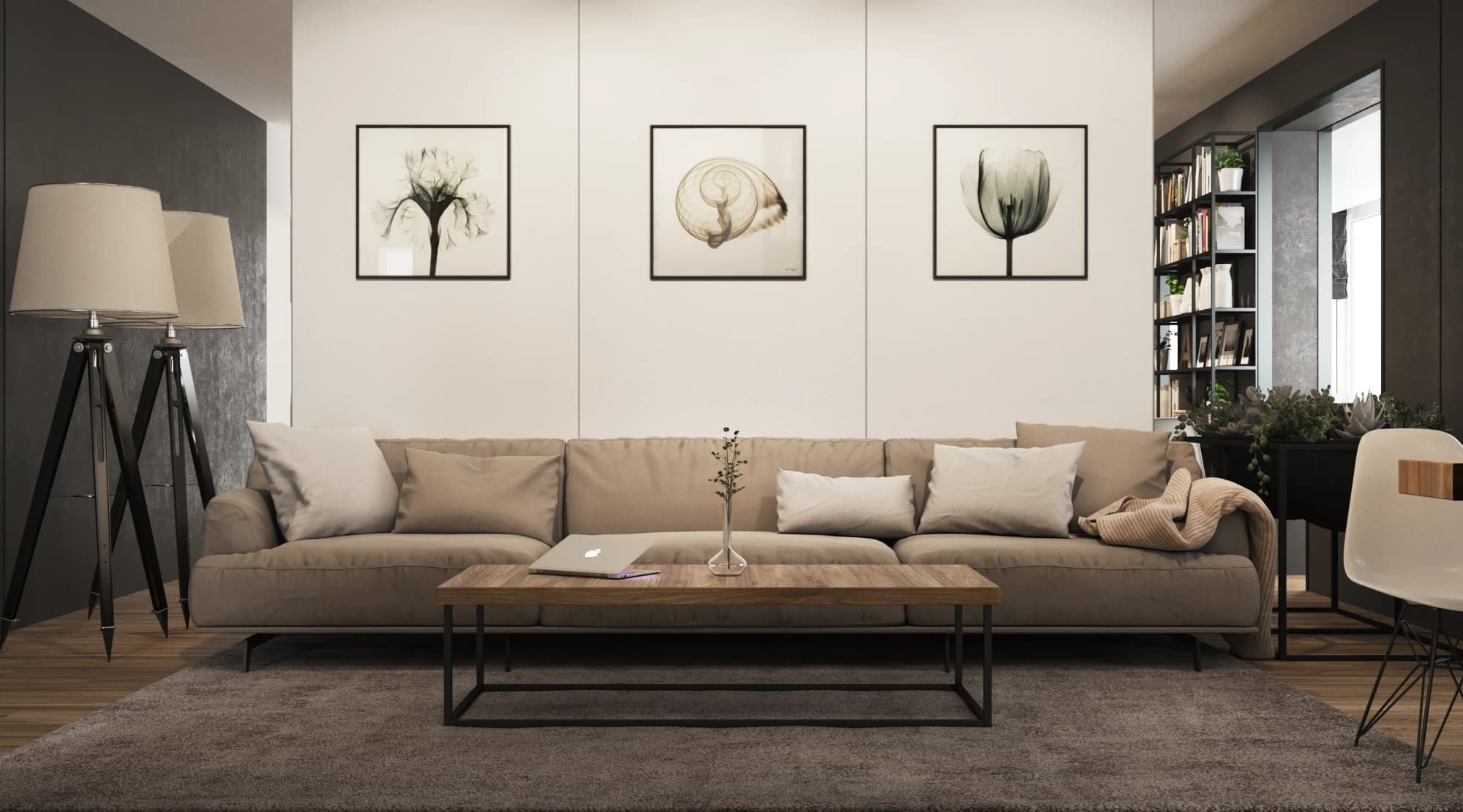 MODERN APARTMENT IN THE CITY OF MORSHYN residential design by BOOM Studio