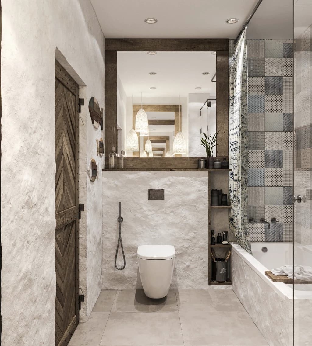 MEDITERRANEAN INTERIOR ON THE UPPER FLOOR residential design by BOOM Studio