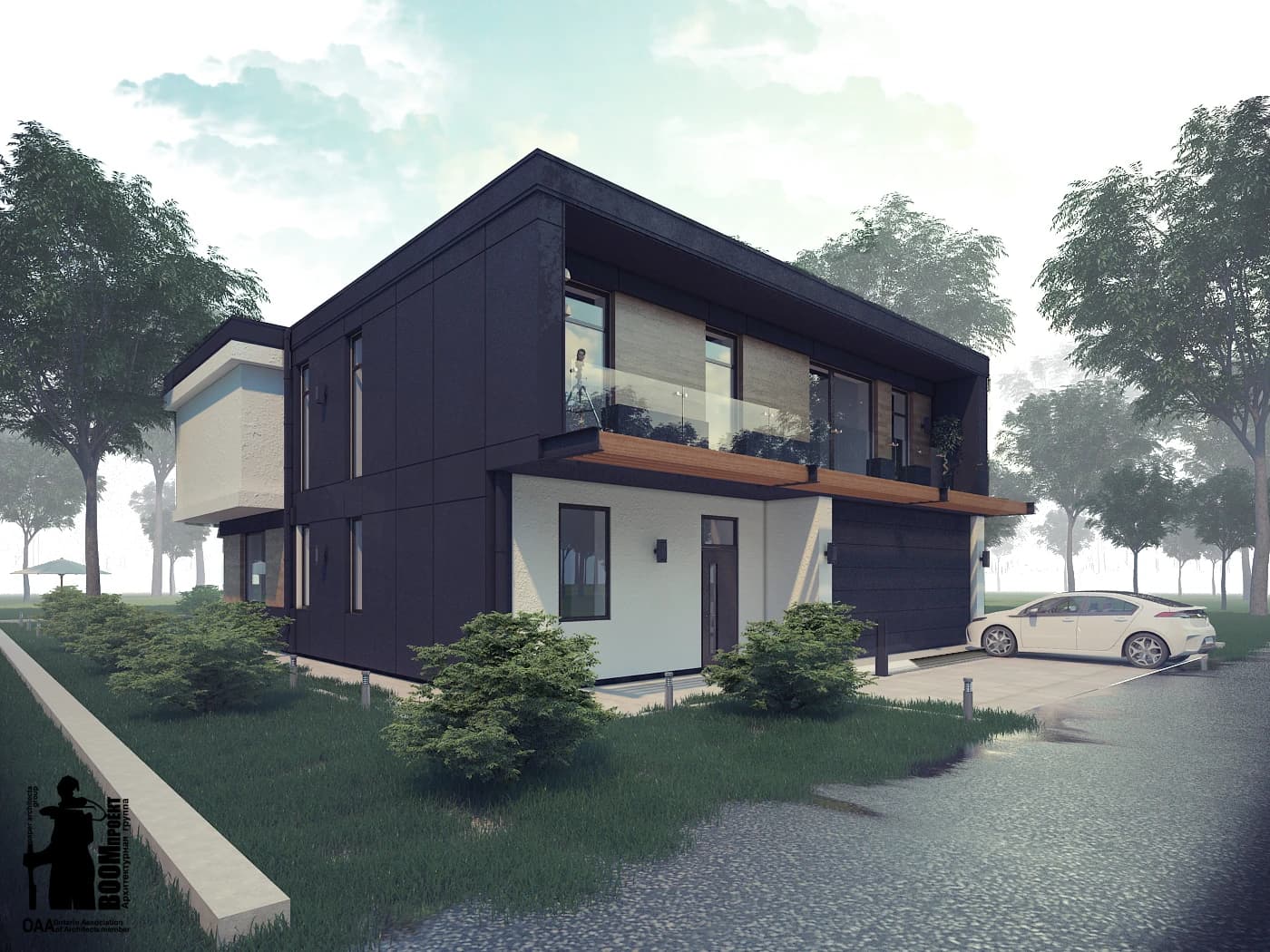 MODERN RESIDENTIAL HOUSE ARCHITECTURAL PROJECT residential design by BOOM Studio