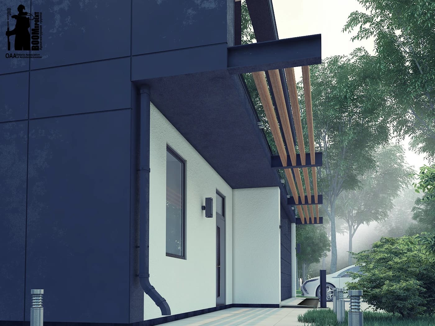MODERN RESIDENTIAL HOUSE ARCHITECTURAL PROJECT gallery image 6