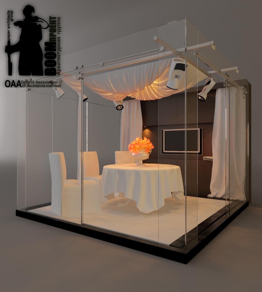 EXHIBITION PAVILION commercial design by BOOM Studio