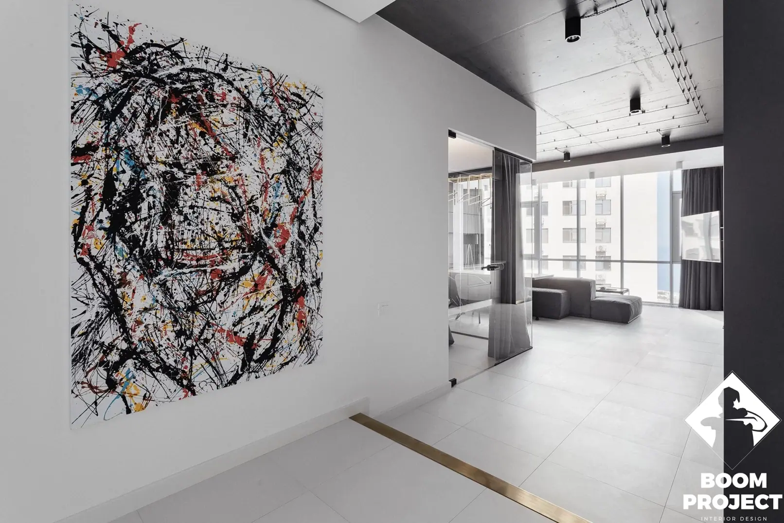 Gagarin Apartment residential interior in Kyiv, Ukraine