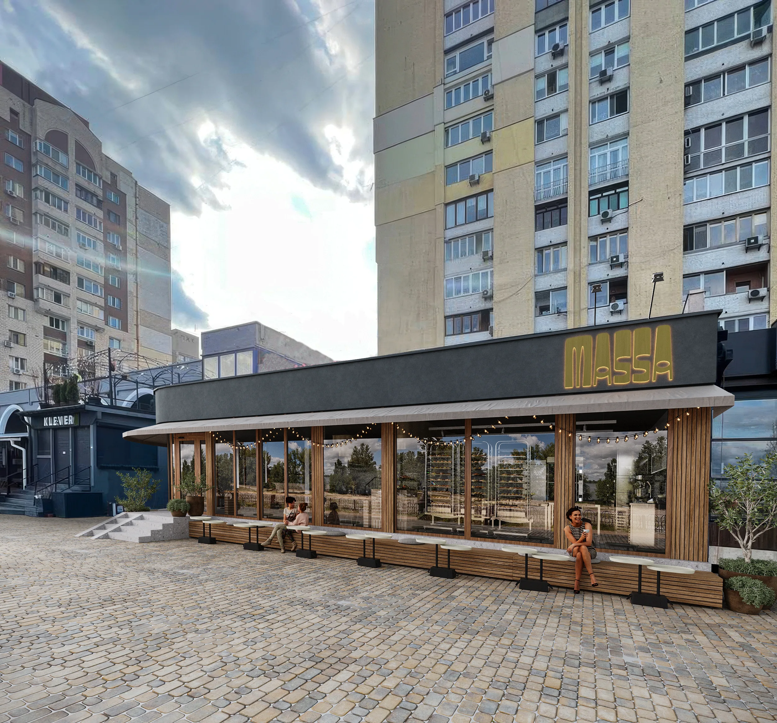 Massa Bakery hospitality interior in Kyiv, Ukraine