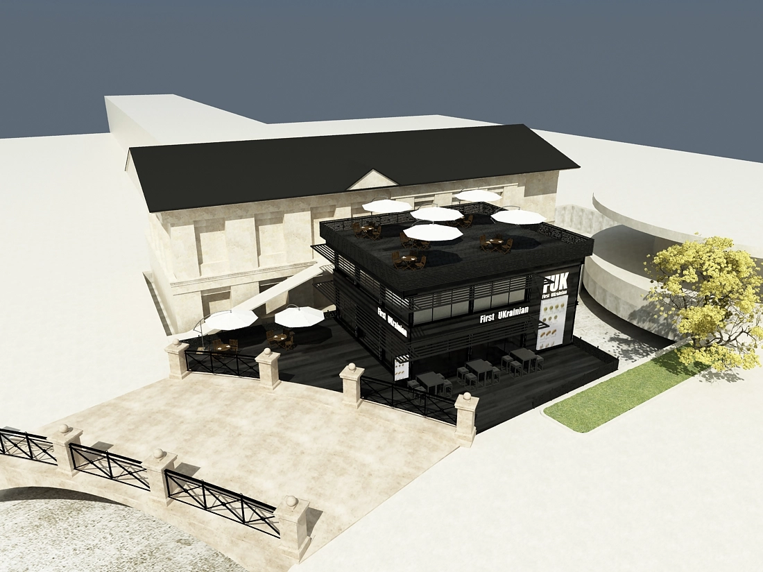 PROJECT OF A 2-FLOOR FAST FOOD RESTAURANT IN YALTA gallery image 5