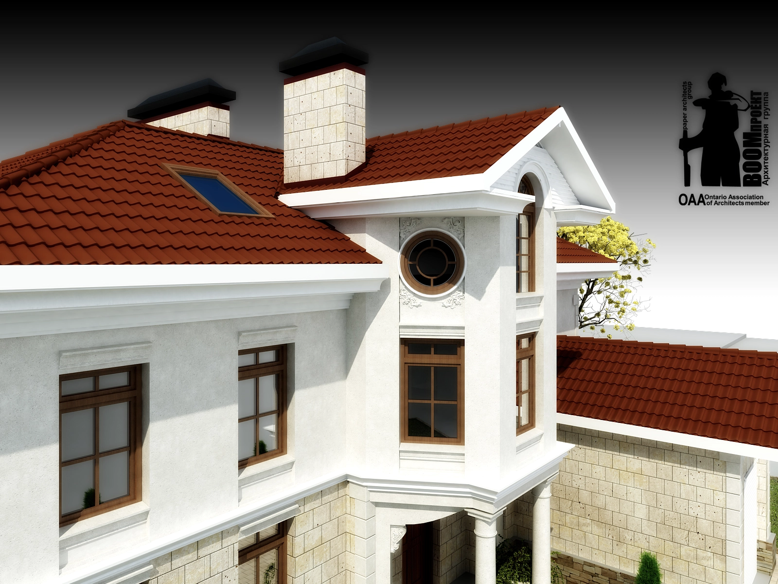 2-STOREY RESIDENTIAL HOUSE WITH ATTIC IN CLASSIC STYLE residential design by BOOM Studio