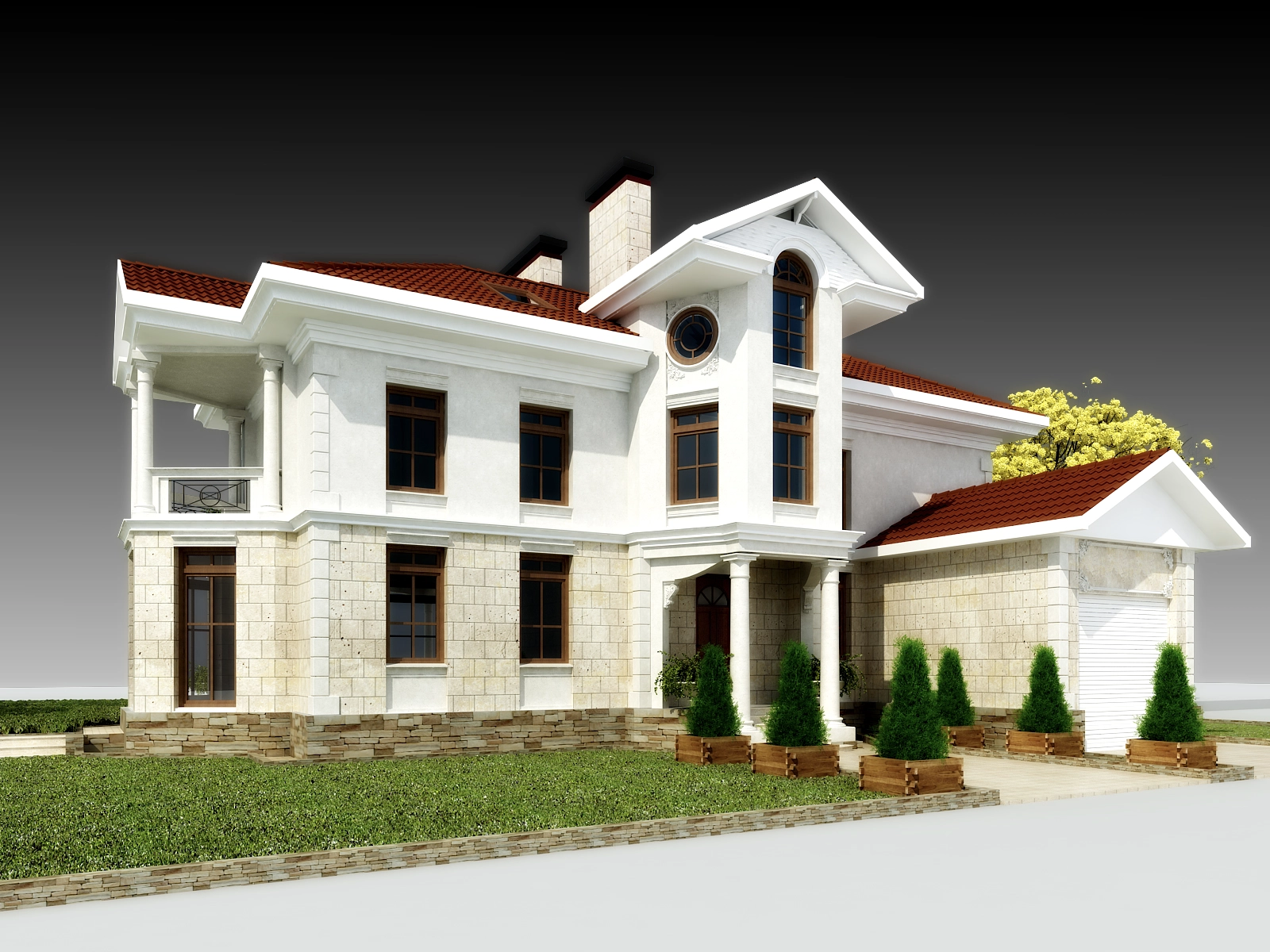2-STOREY RESIDENTIAL HOUSE WITH ATTIC IN CLASSIC STYLE gallery image 2