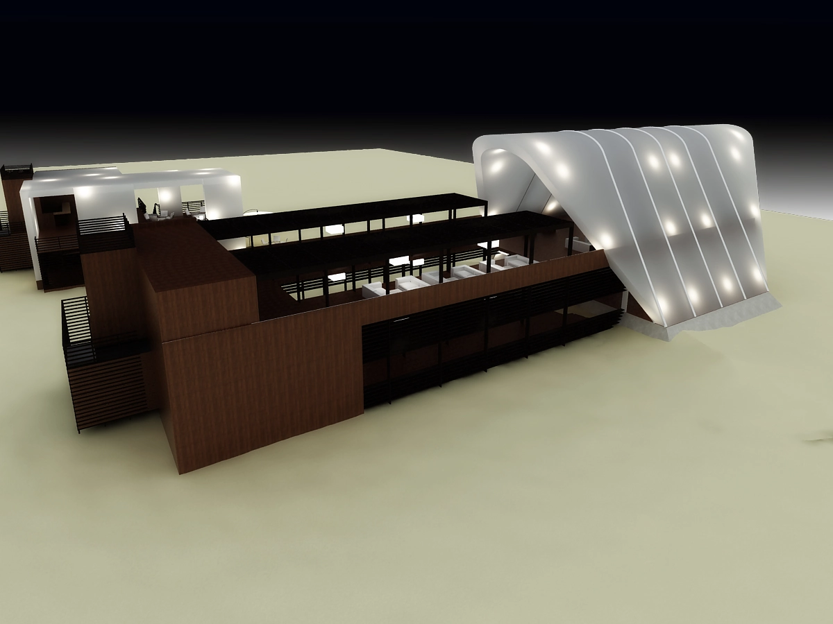 PRE-DESIGN DEVELOPMENTS OF THE ARCHITECTURAL AND DESIGN PROJECT OF THE SUMMER SAUND 2011 FESTIVAL COMPLEX COMPLEX gallery image 1