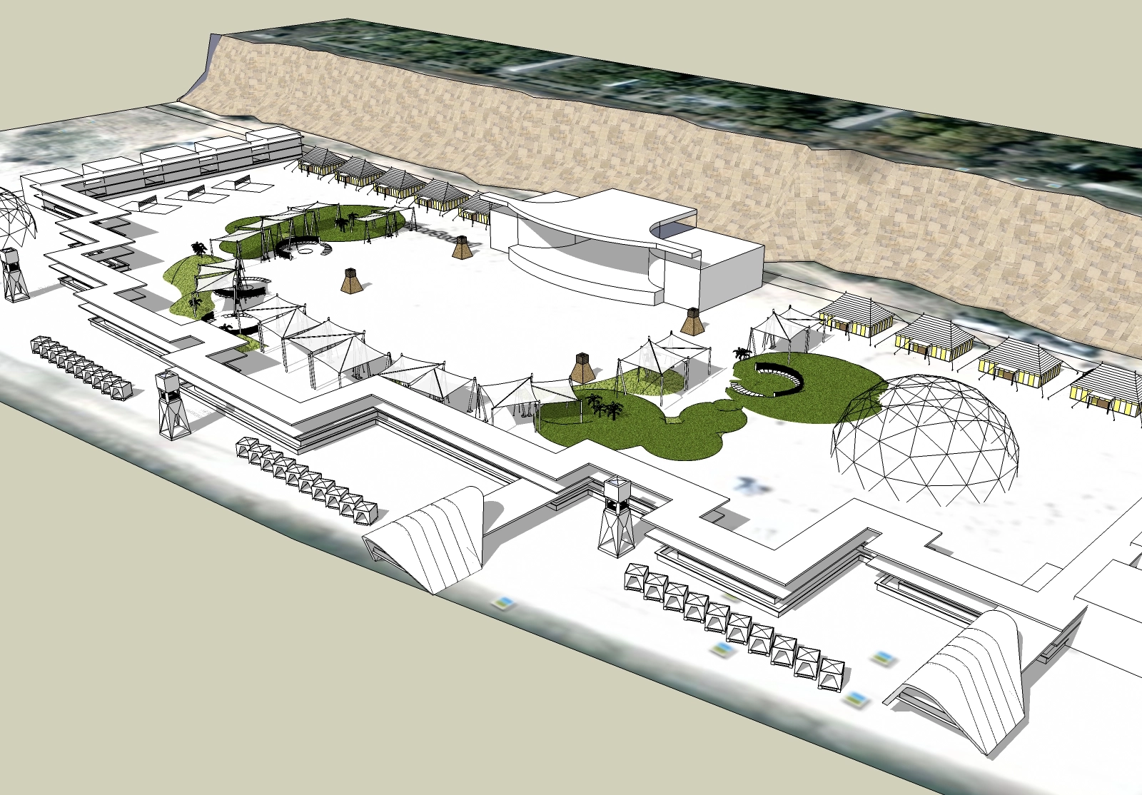 PRE-DESIGN DEVELOPMENTS OF THE ARCHITECTURAL AND DESIGN PROJECT OF THE SUMMER SAUND 2011 FESTIVAL COMPLEX COMPLEX gallery image 13