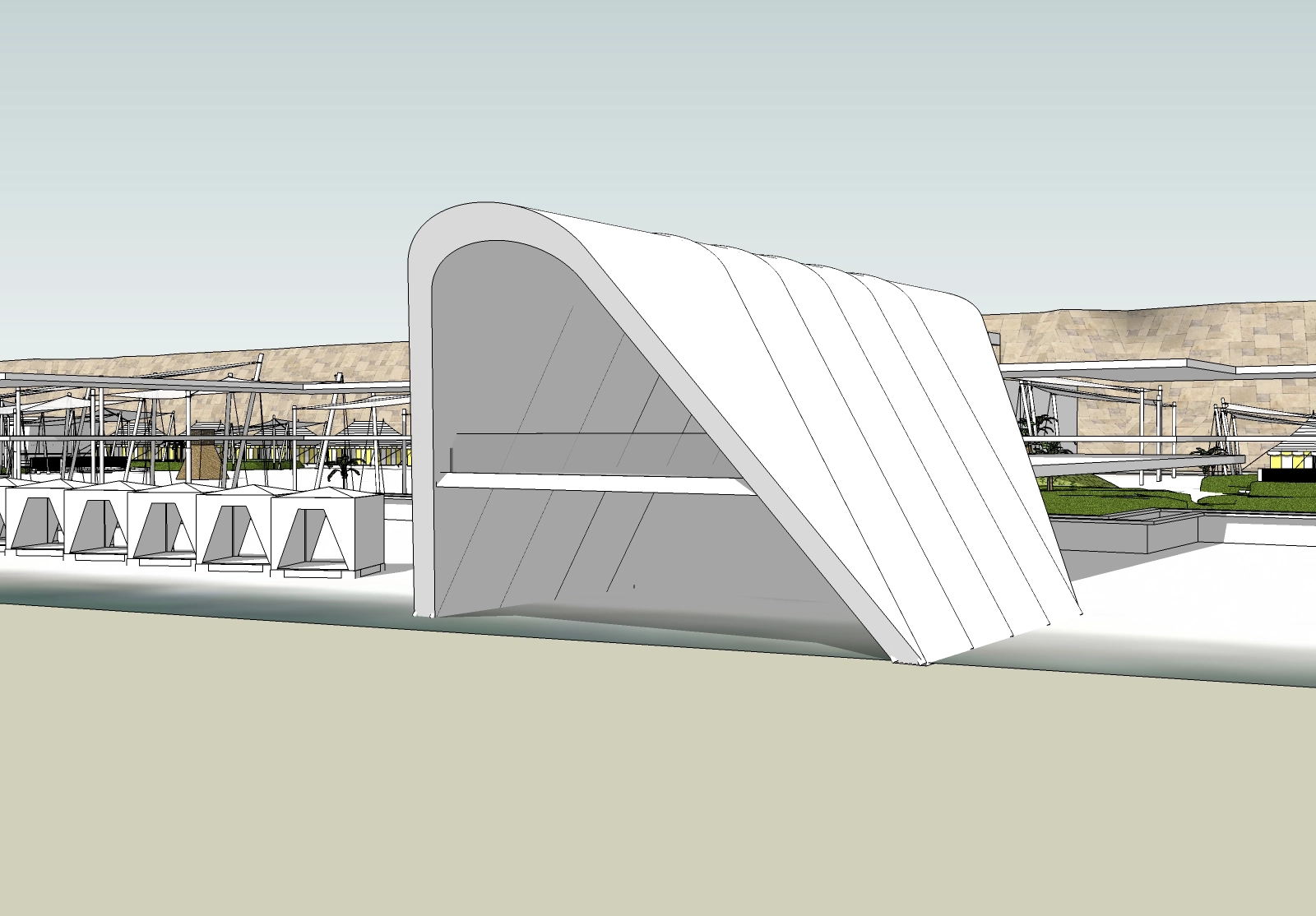 PRE-DESIGN DEVELOPMENTS OF THE ARCHITECTURAL AND DESIGN PROJECT OF THE SUMMER SAUND 2011 FESTIVAL COMPLEX COMPLEX gallery image 16
