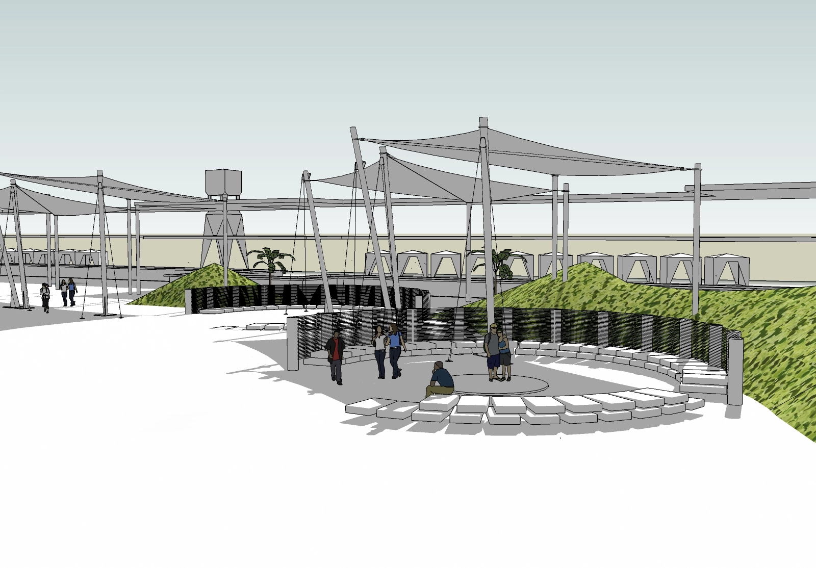 PRE-DESIGN DEVELOPMENTS OF THE ARCHITECTURAL AND DESIGN PROJECT OF THE SUMMER SAUND 2011 FESTIVAL COMPLEX COMPLEX gallery image 17