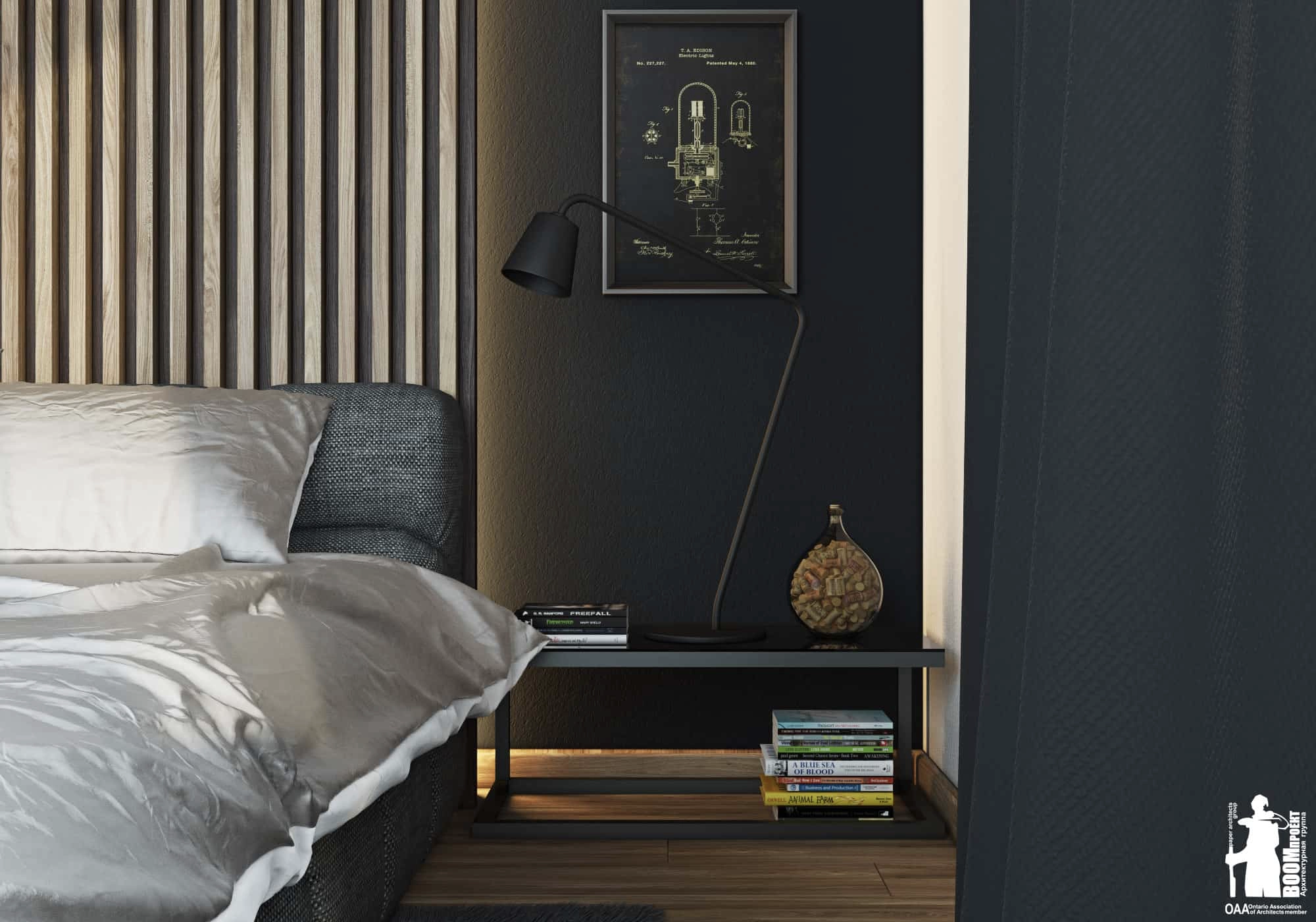 MODERN BEDROOM DESIGN IN A HOTEL ROOM gallery image 4