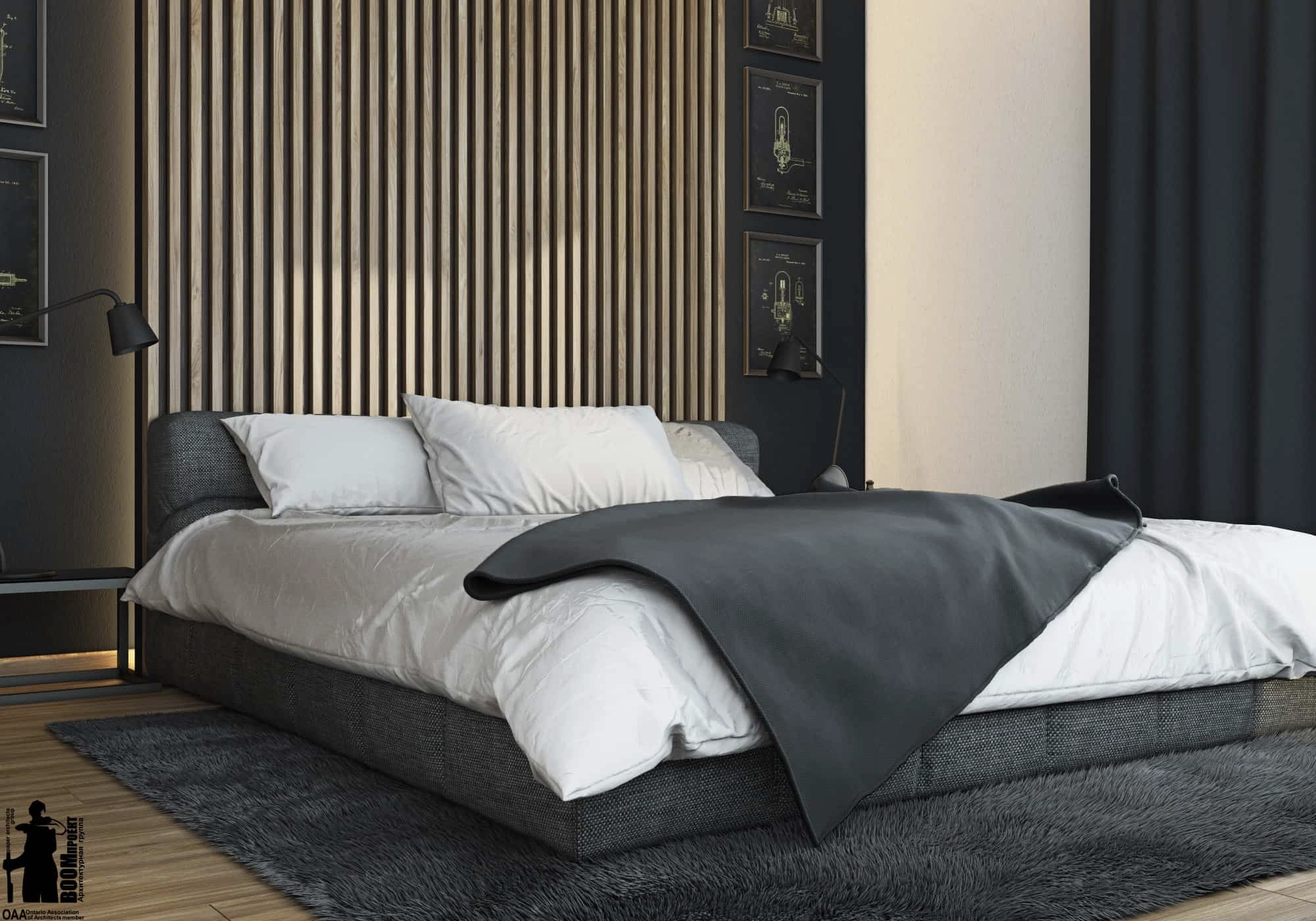 MODERN BEDROOM DESIGN IN A HOTEL ROOM gallery image 5