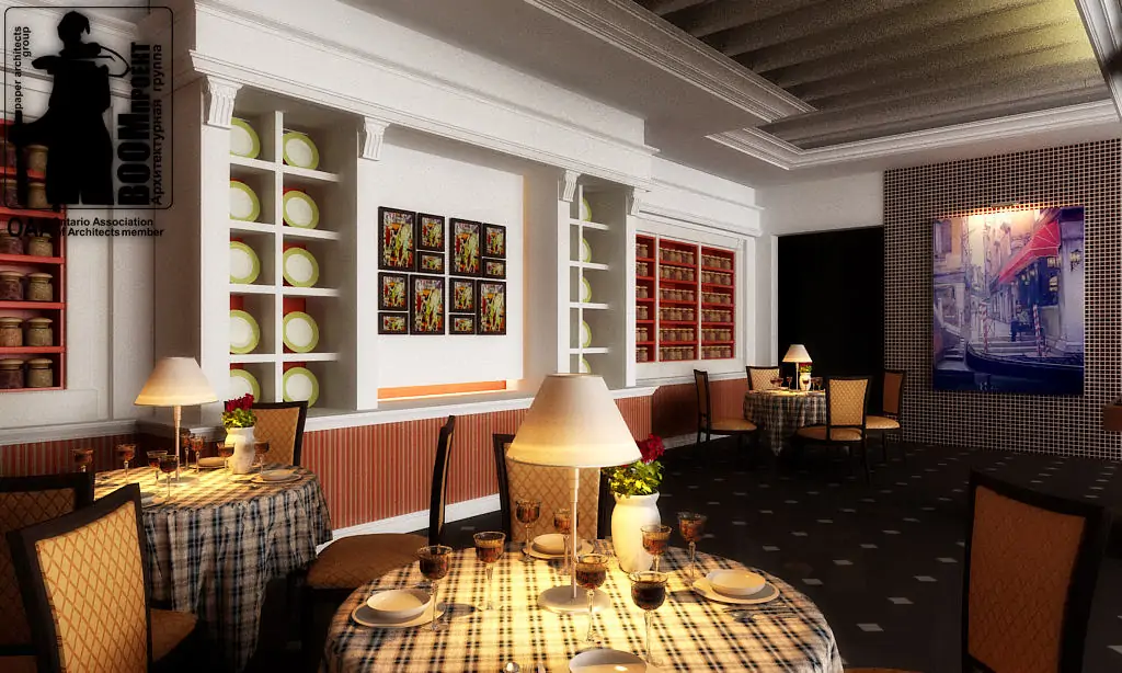 CONCEPT OF DESIGN OF RESTAURANT OF ITALIAN RESTAURANT IN ODESSA gallery image 2