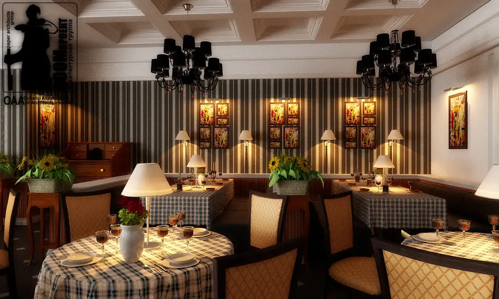 CONCEPT OF DESIGN OF RESTAURANT OF ITALIAN RESTAURANT IN ODESSA gallery image 3
