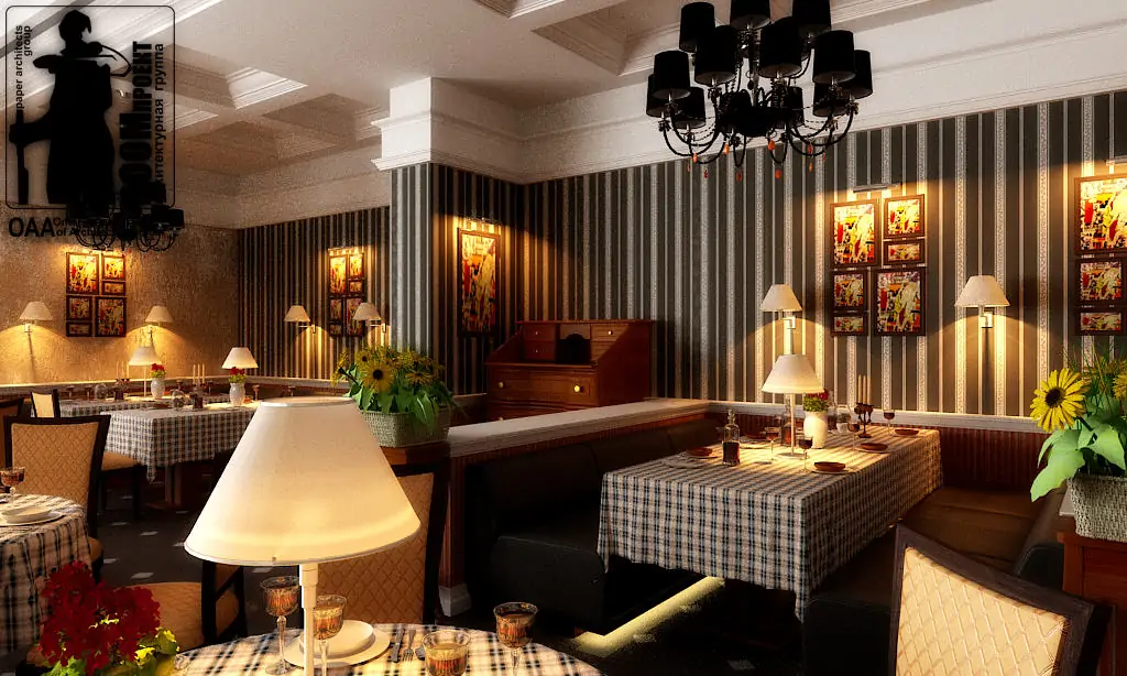 CONCEPT OF DESIGN OF RESTAURANT OF ITALIAN RESTAURANT IN ODESSA gallery image 4