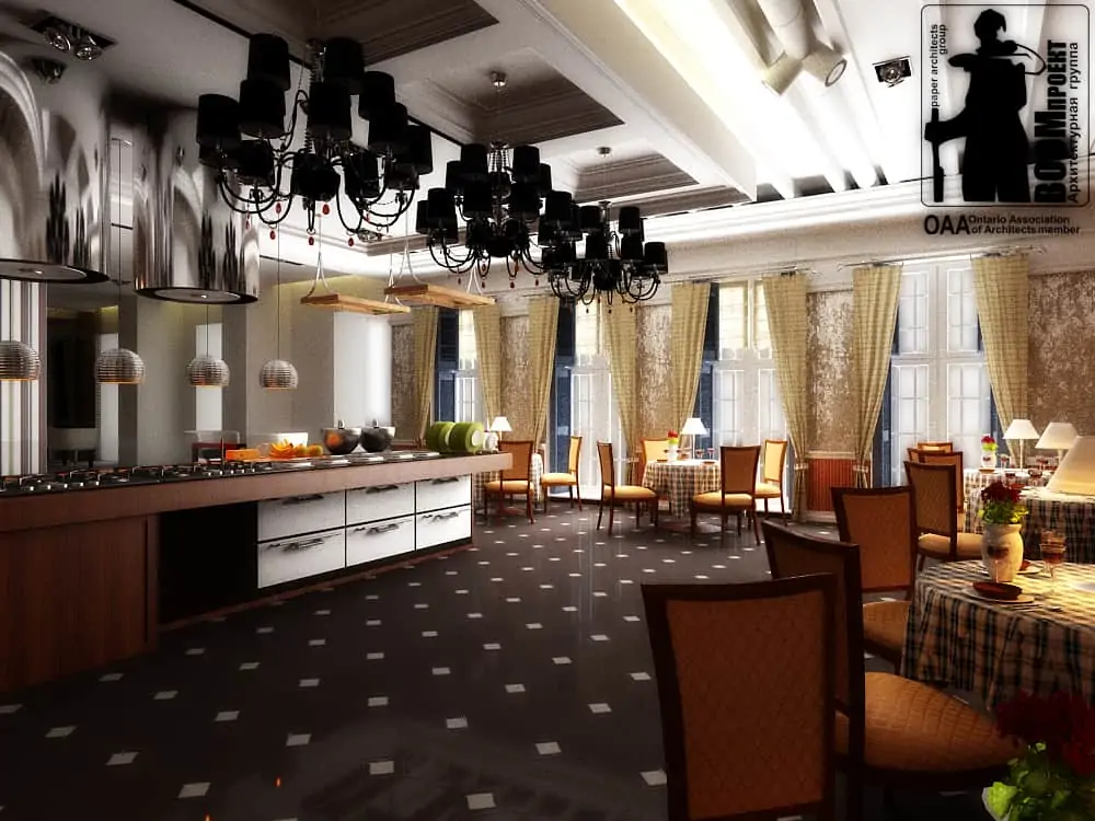 CONCEPT OF DESIGN OF RESTAURANT OF ITALIAN RESTAURANT IN ODESSA gallery image 5