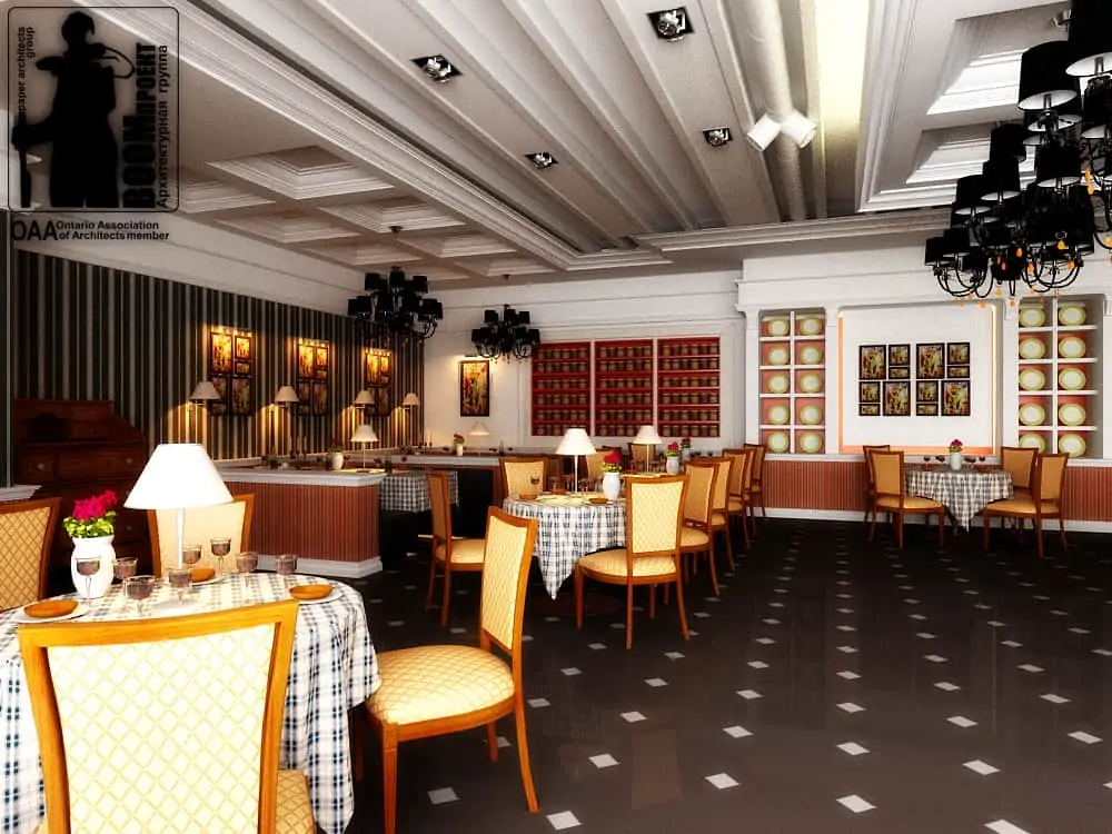 CONCEPT OF DESIGN OF RESTAURANT OF ITALIAN RESTAURANT IN ODESSA gallery image 12