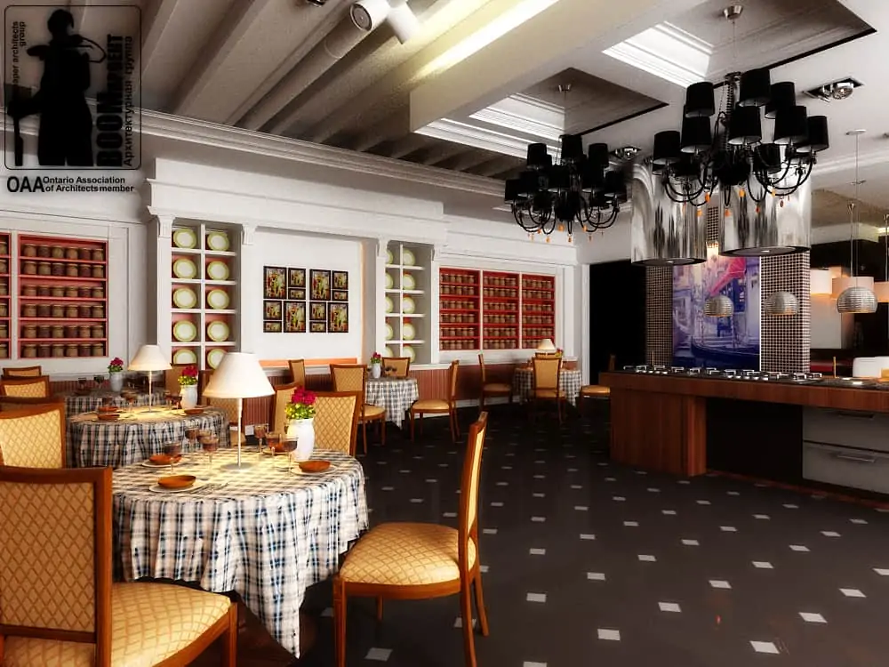 CONCEPT OF DESIGN OF RESTAURANT OF ITALIAN RESTAURANT IN ODESSA gallery image 13