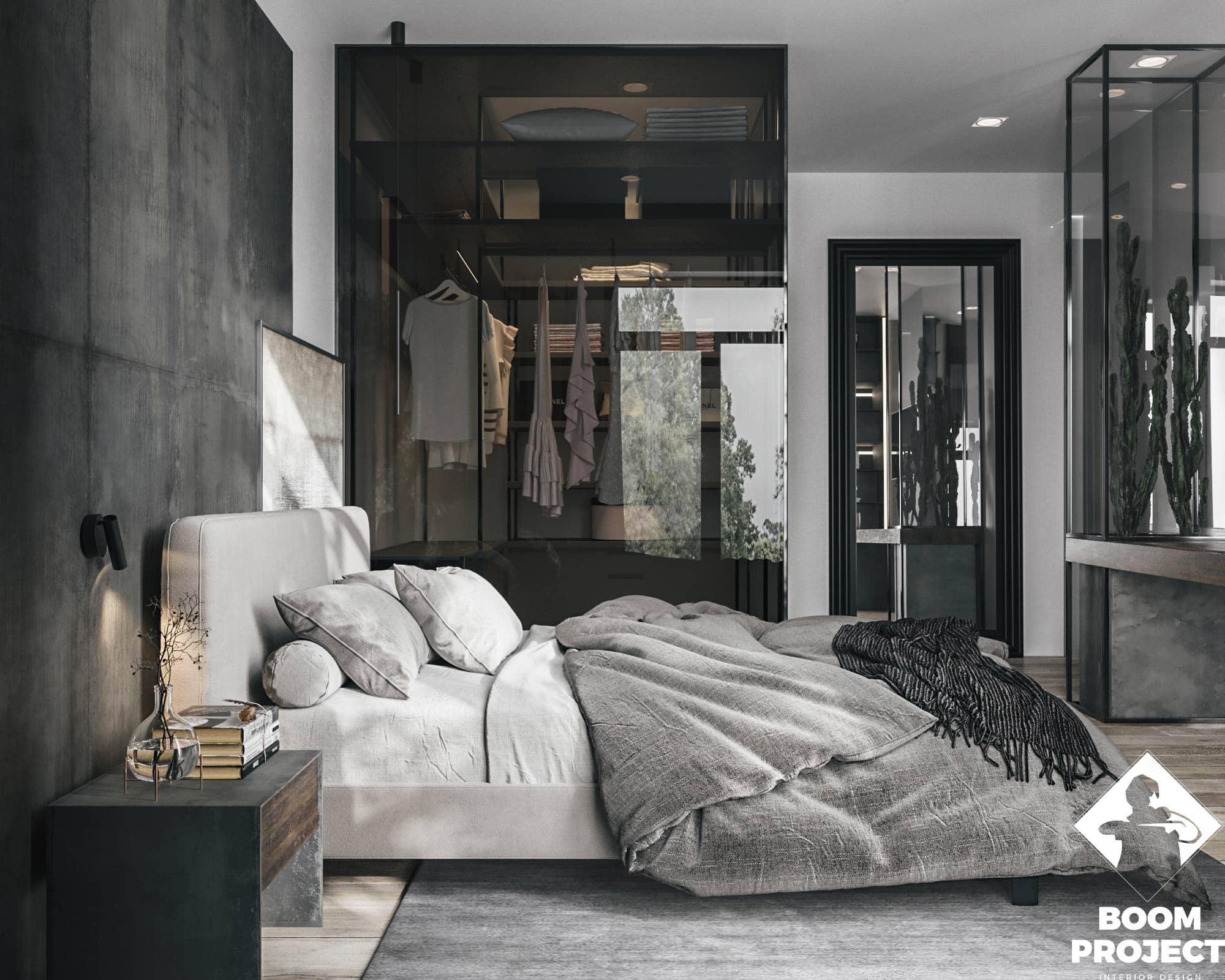 MONOCHROME INTERIOR DESIGN. LARGE APARTMENT OF 2 SMALL IN ODESSA gallery image 13