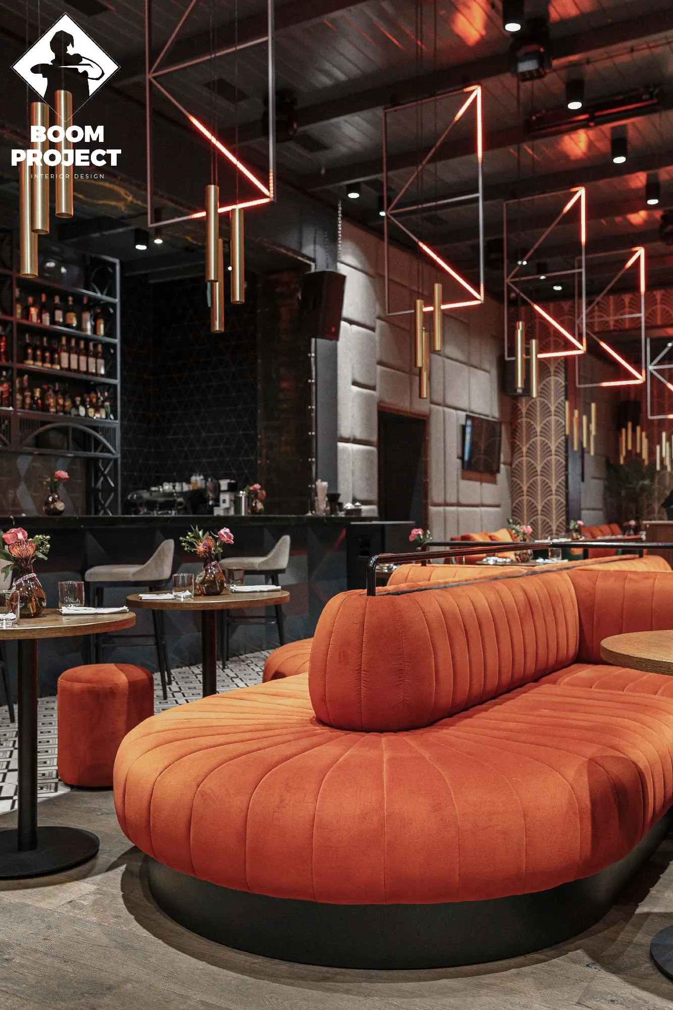 Interior design project. QUEEN Odessa restaurant. gallery image 7