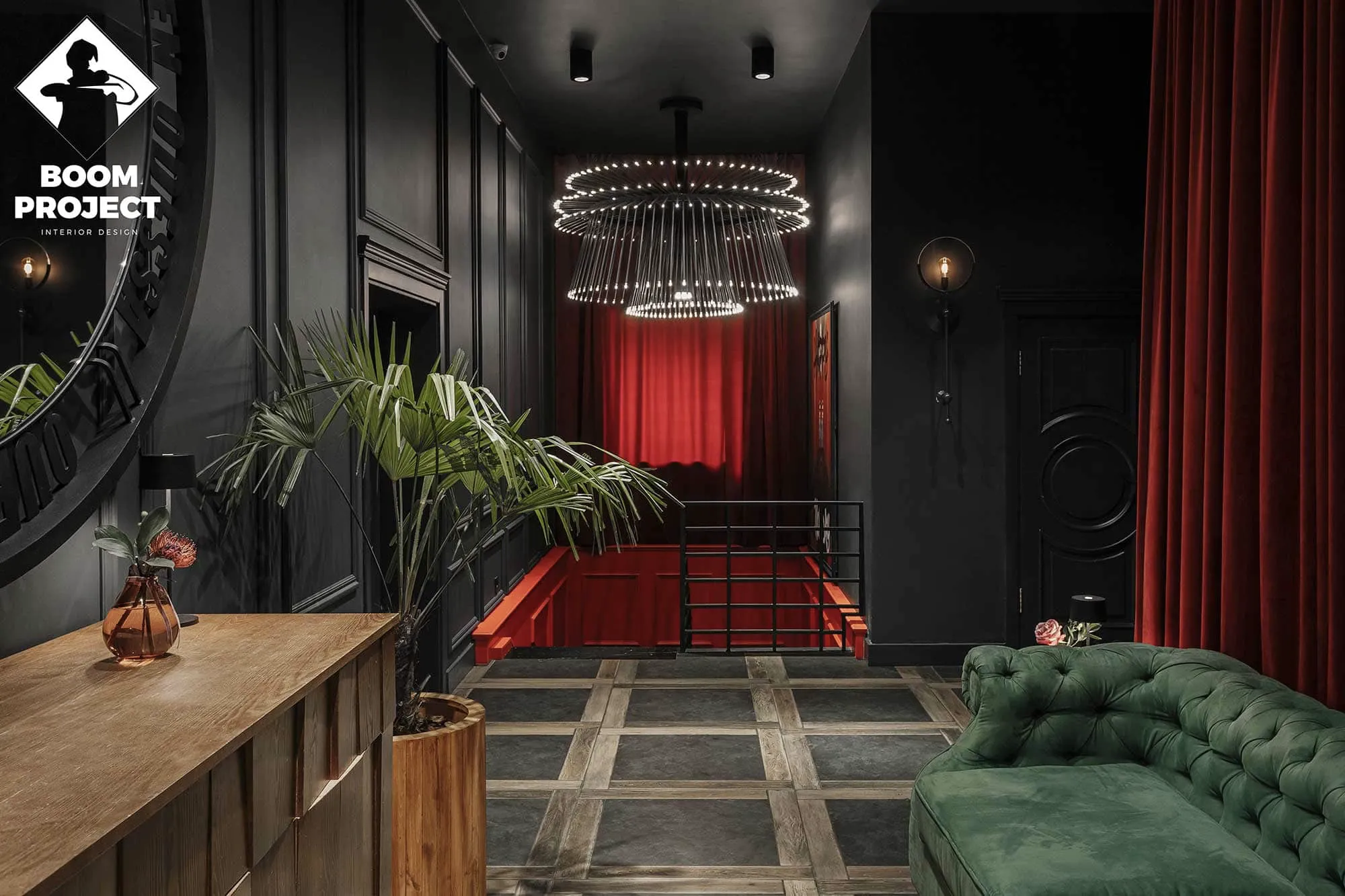 Interior design project. QUEEN Odessa restaurant. gallery image 14