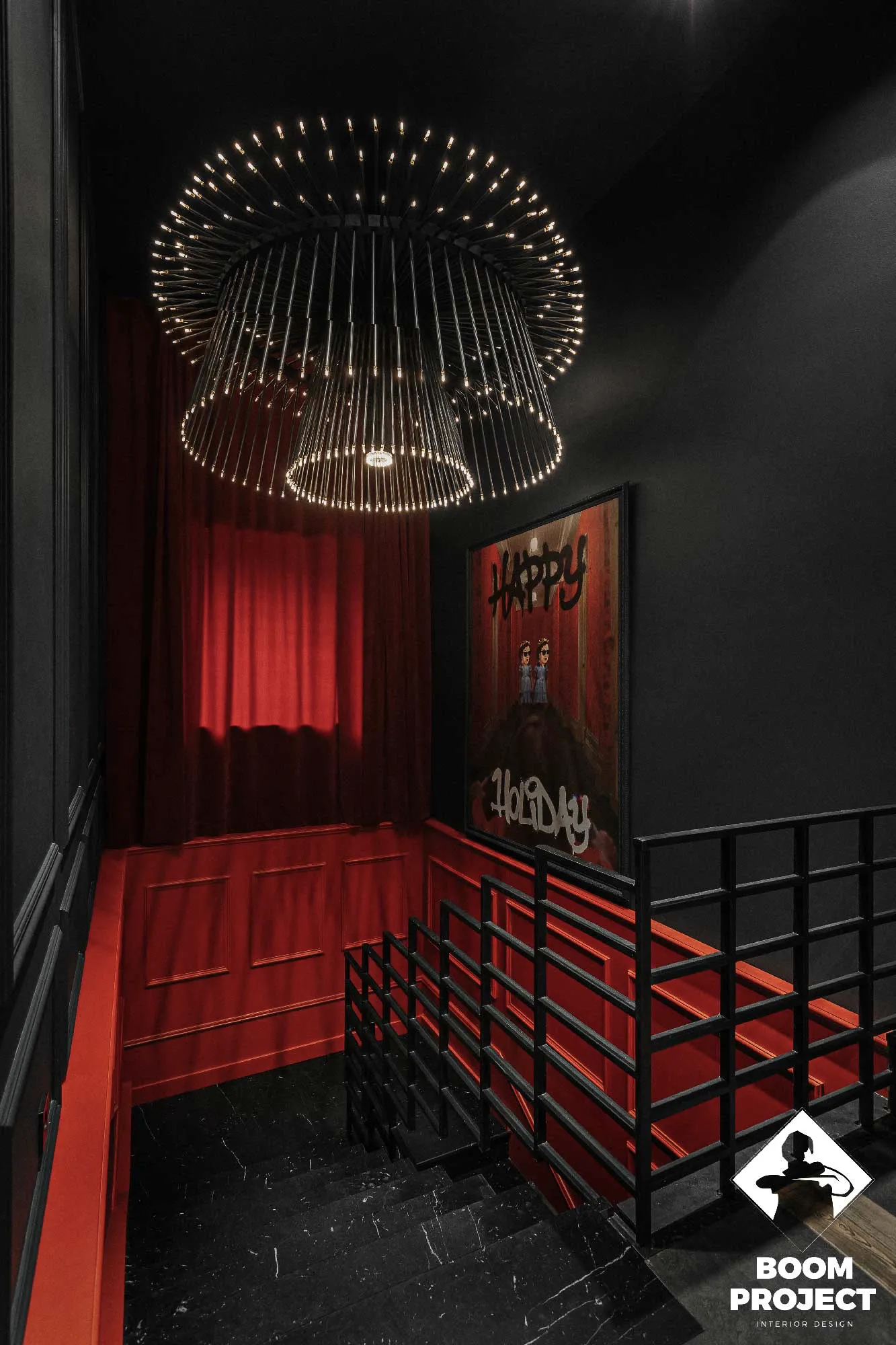 Interior design project. QUEEN Odessa restaurant. gallery image 20