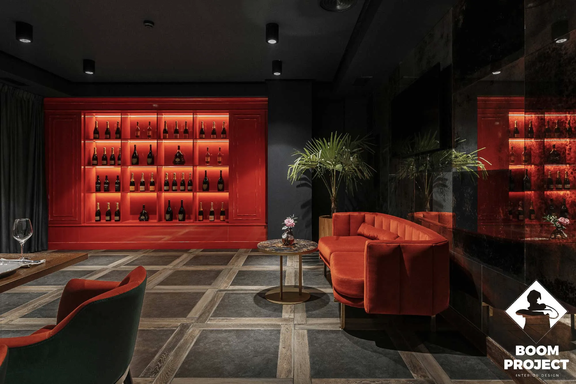 Interior design project. QUEEN Odessa restaurant. gallery image 24