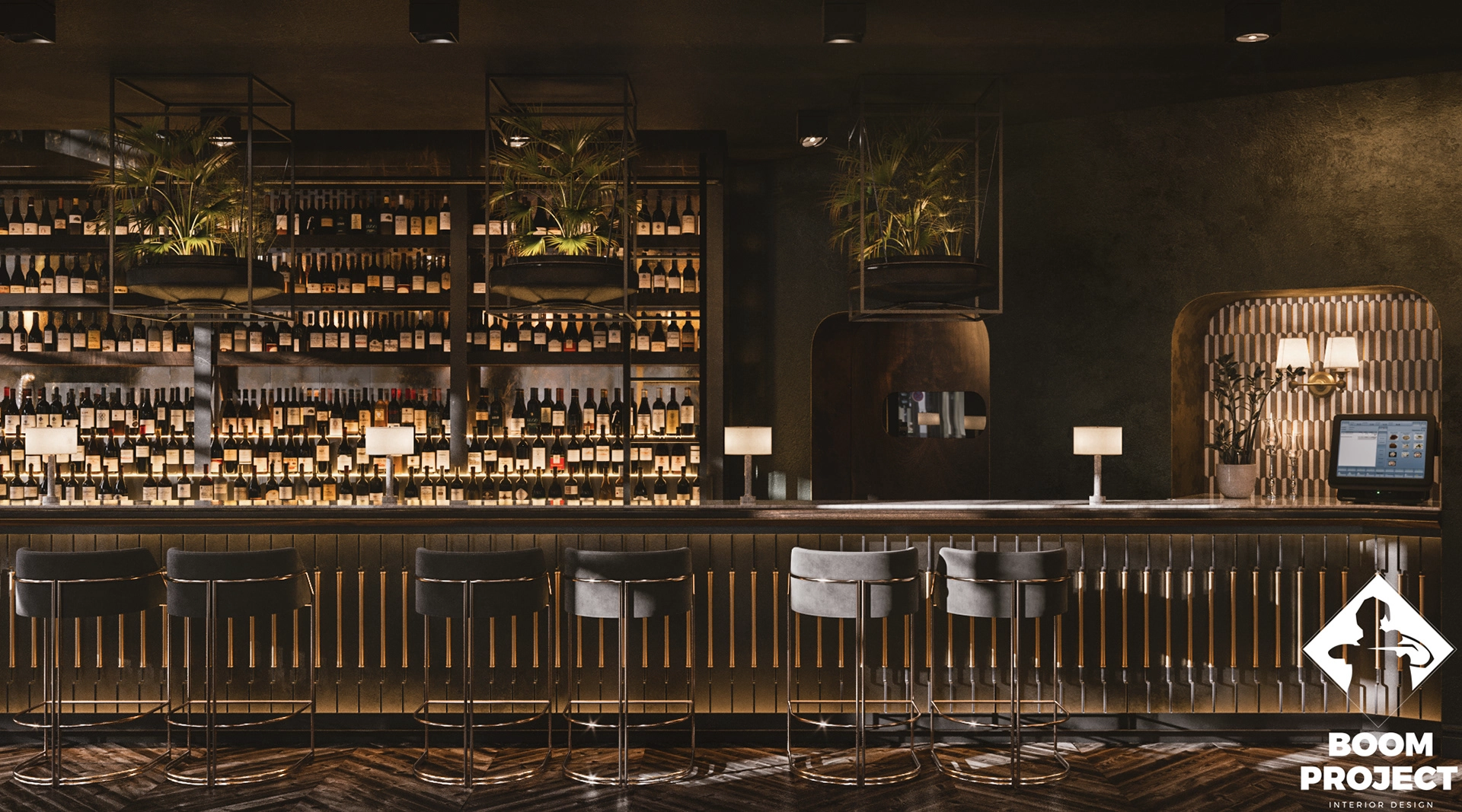 YORK WHISKEY BAR ОДЕССА. DESIGN OF BAR AND RESTAURANT ODESSA gallery image 4