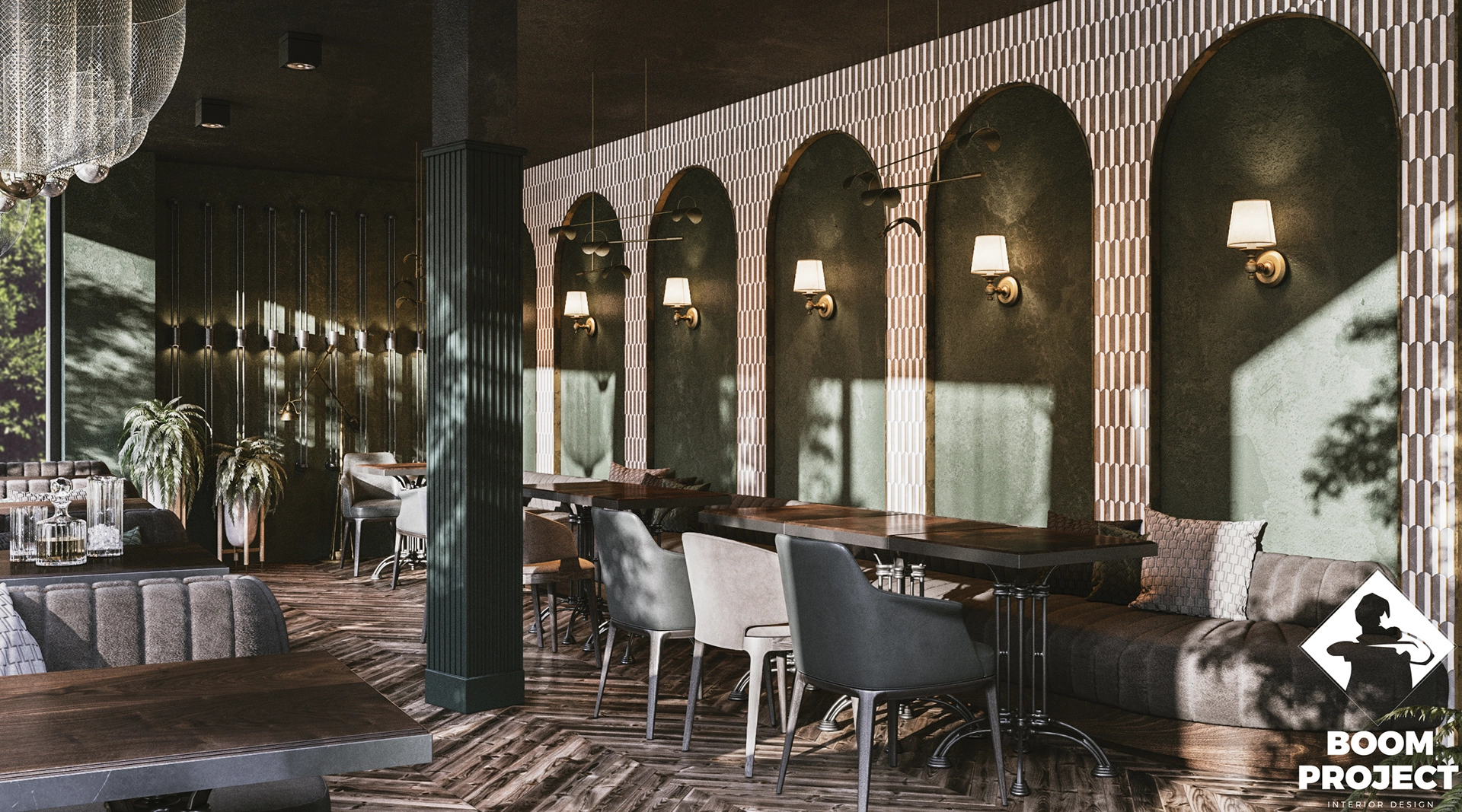 YORK WHISKEY BAR ОДЕССА. DESIGN OF BAR AND RESTAURANT ODESSA gallery image 7