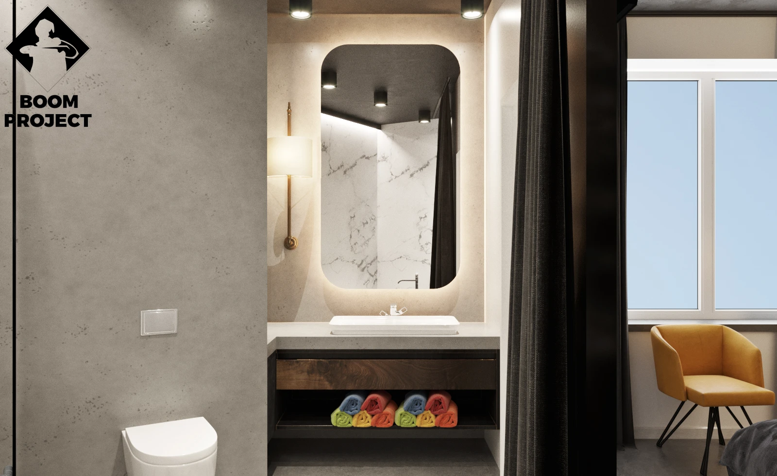 PROJECT OF A MODERN APARTMENT WITH SEA VIEW gallery image 1