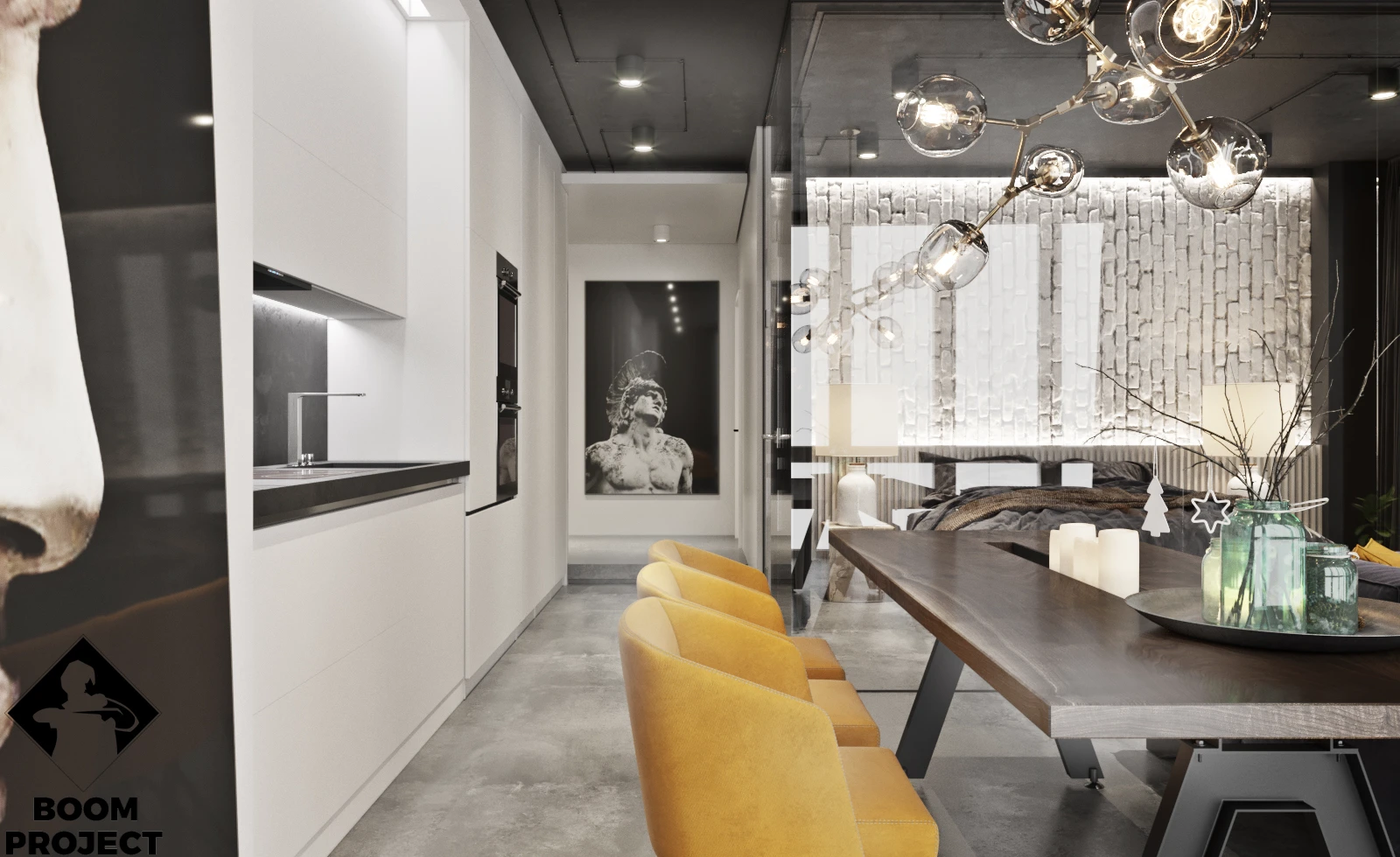PROJECT OF A MODERN APARTMENT WITH SEA VIEW gallery image 6