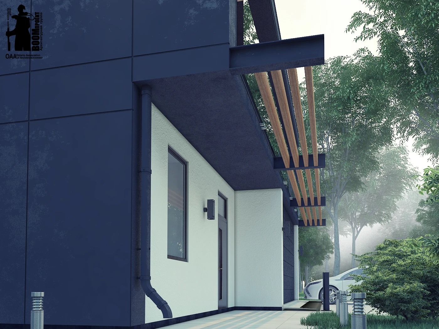 MODERN RESIDENTIAL HOUSE ARCHITECTURAL PROJECT gallery image 6
